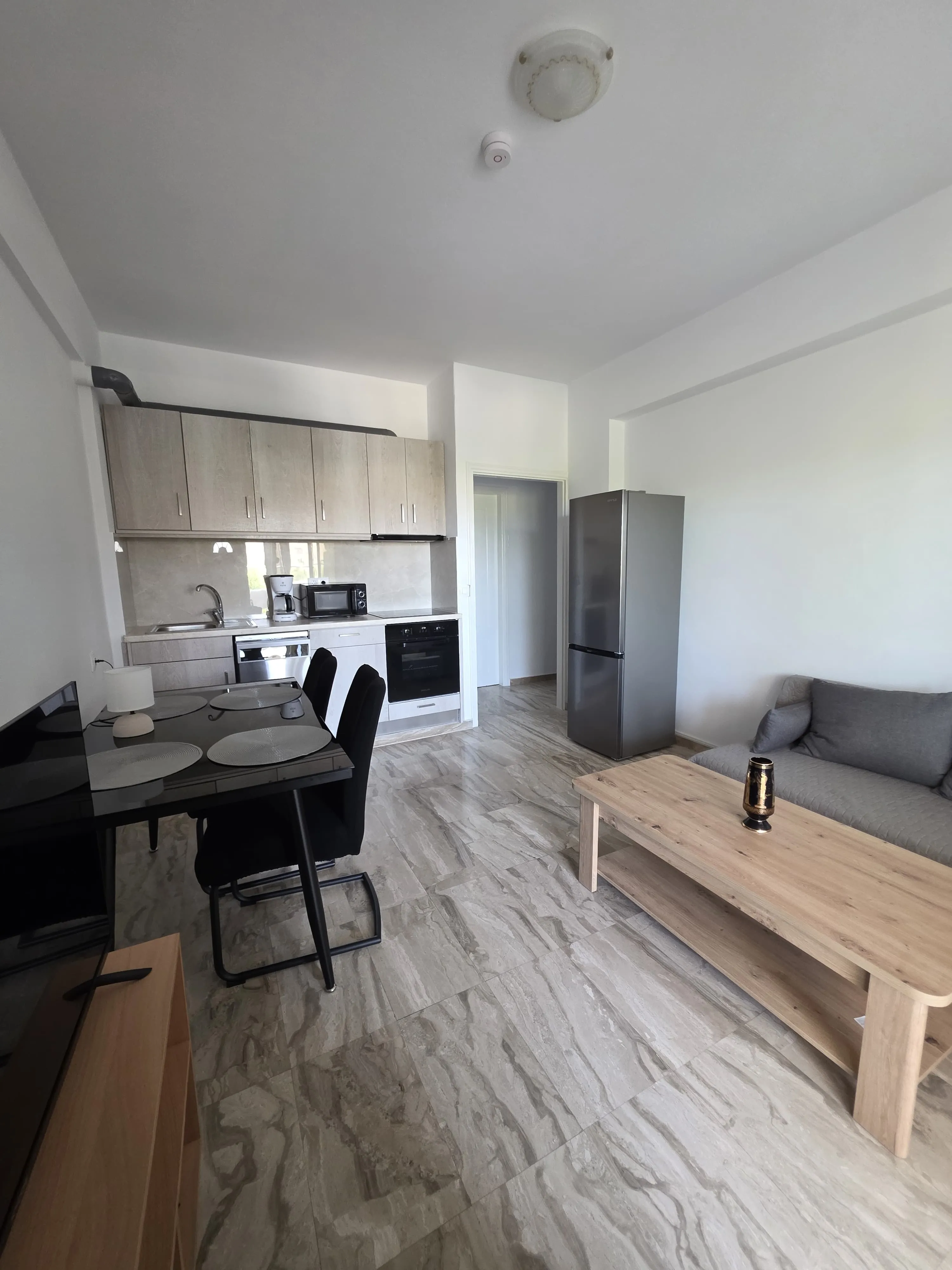 Stone Apartment living room